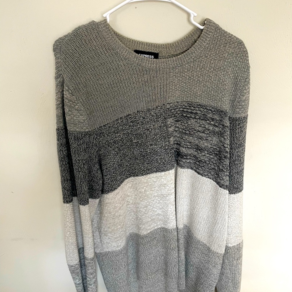 Express multicolored sweater size Large